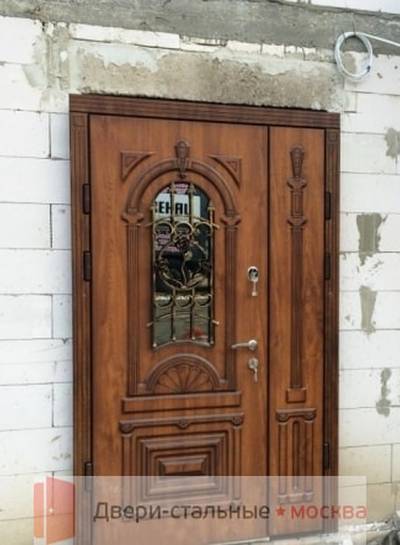 Двери с наборным МДФ и стеклом