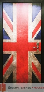 Фото двери с британским флагом