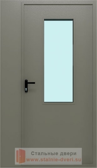 Техническая дверь со стеклопакетом DT-08