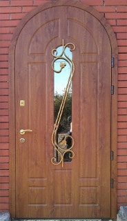 Металлическая дачная дверь